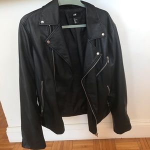 H&M men’s faux leather jacket